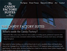 Tablet Screenshot of candyfactorysuites.com